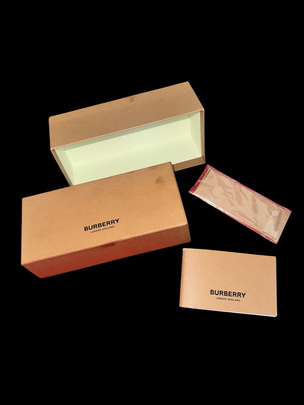 Burberry Tan Box Set with Sleeve and Card